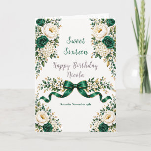 Emerald Green Sweet Sixteen Card