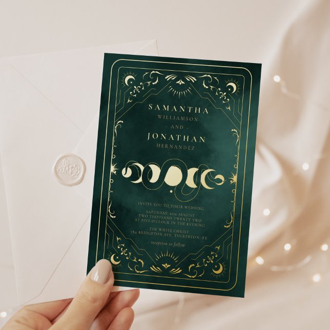 Emerald Green Tarot Celestial Wedding Gold (Creator Uploaded)