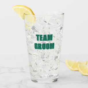 Emerald Green Team Groom Bachelor Party Glass