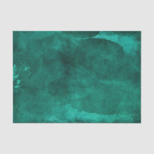 Emerald Green Watercolor Modern Wedding Tissue Paper