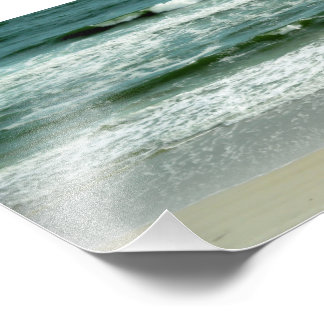 Emerald Green Waves Crashing on the Beach Photo Print