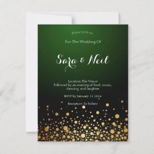 Emerald Green Wedding Invitation popular