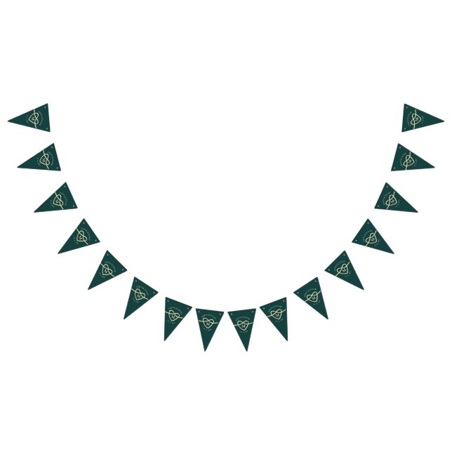 Emerald Green Wedding Party  Bunting (All)