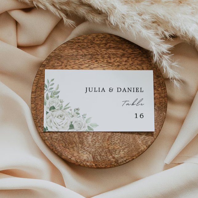 Emerald Green  Wedding Place Cards Template (Emerald Green Wedding Place Cards Template)