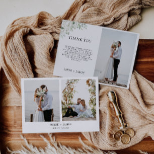 Emerald Green Wedding Thank You Card