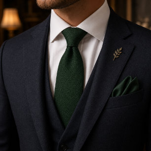 Emerald Green Wedding Tie Luxury Old Money