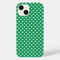 Emerald Green with Yellow Polka Dots by STaylor