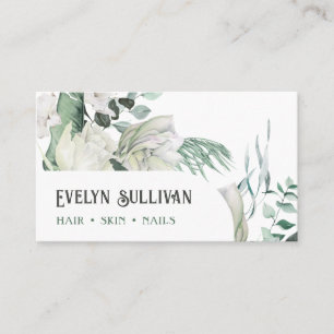 emerald greenery business card