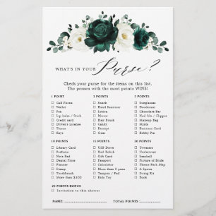 Emerald Greenery Eucalyptus Bridal Shower Game