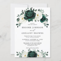 Emerald Greenery Eucalyptus White Floral Wedding