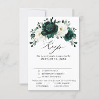 Emerald Greenery Eucalyptus White Floral Wedding