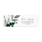 Emerald Greenery Return Address Label