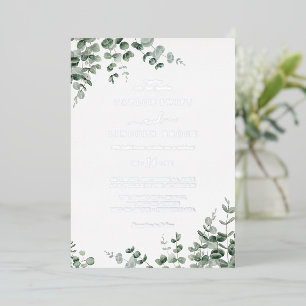 Emerald Greenery   Silver Foil Wedding 