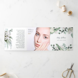 Emerald Greenery Trifold Brochure