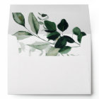 Emerald Greenery Wedding Invitation