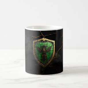 Emerald Guardian Eagle Fantasy  Coffee Mug