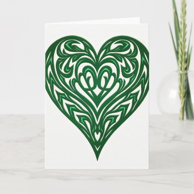 Emerald Heart Art Card (Front)