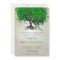 Emerald Heart Leaf Tree Wedding Invites