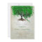 Emerald Heart Leaf Tree Wedding Invites
