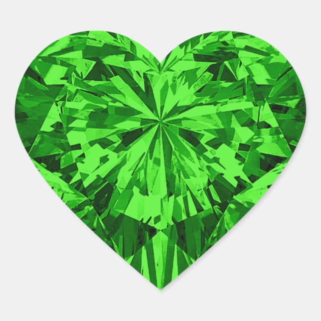 Emerald Heart Sticker (Front)