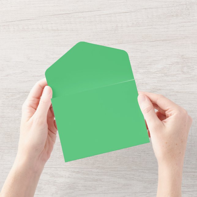 Emerald hex code 50c878 all in one invitation (Opening)