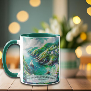 Emerald Isle Christian KJV Scripture Romans 8:11  Mug