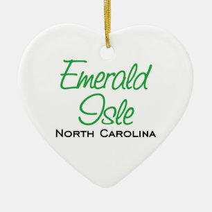 Emerald Isle, NC Ceramic Tree Decoration