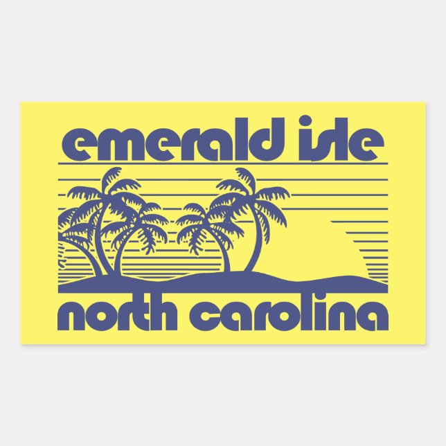 Emerald Isle,North Carolina Rectangular Sticker (Front)