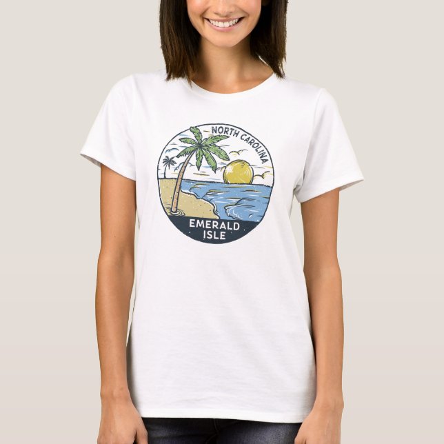 Emerald Isle North Carolina Vintage T-Shirt (Front)