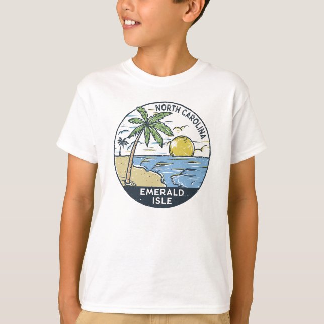 Emerald Isle North Carolina Vintage T-Shirt (Front)