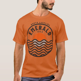 Emerald Isle North olina Waves and Sunrise T-Shirt