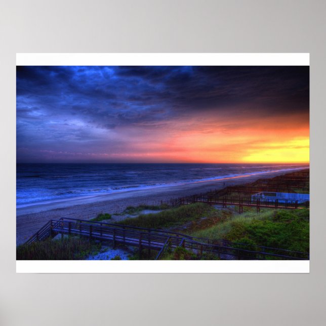 Emerald Isle Sunset Poster (Front)