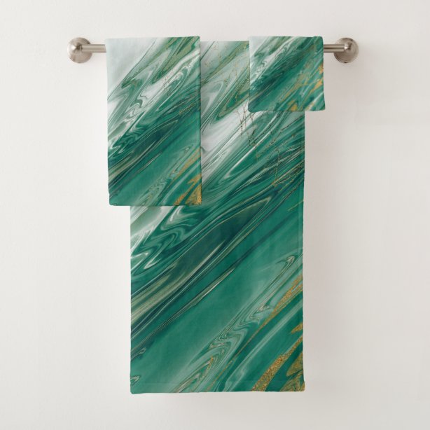 Emerald Green Bath Towels Zazzle.co.uk