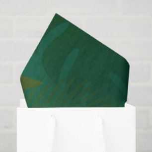 Emerald Jungle Exotic Mystic Tropical Leaves Tissue Paper