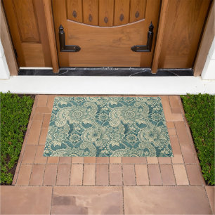 Emerald Lace Medallion Doormat