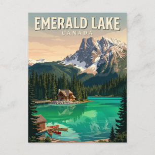 Emerald Lake Canada Postcard