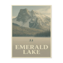 Emerald Lake Postcard – Winter Canadian Rockies