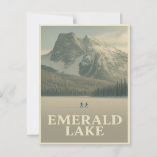 Emerald Lake Postcard – Winter Canadian Rockies