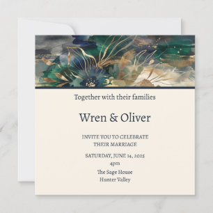 Emerald Landscape Wedding Invitation
