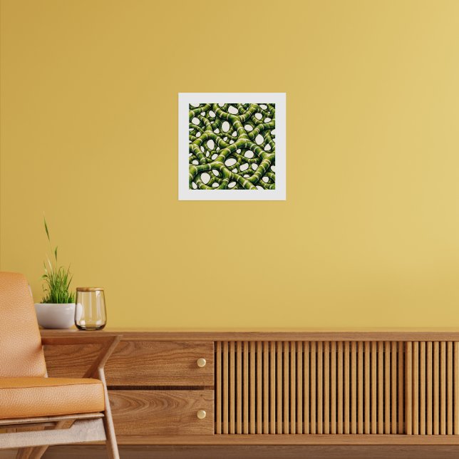 Emerald Lattice Poster (Living Room 2)