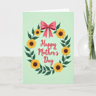 Emerald Leaves Mothers Day Card