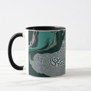 "Emerald Marble Flow" Mug