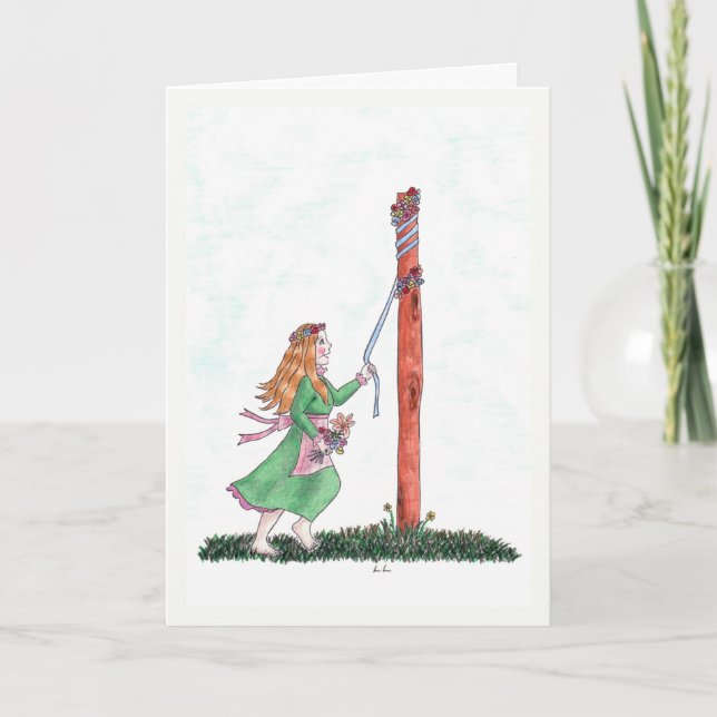 Emerald - May birthstone card for her (Front)