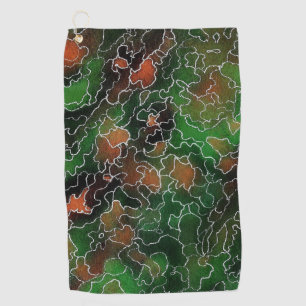Emerald Maze Golf Towel