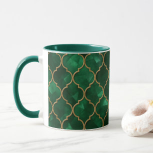 Emerald Moroccan Pattern – Luxury Style Mug