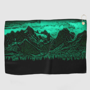 Emerald Mountains Golf Towel