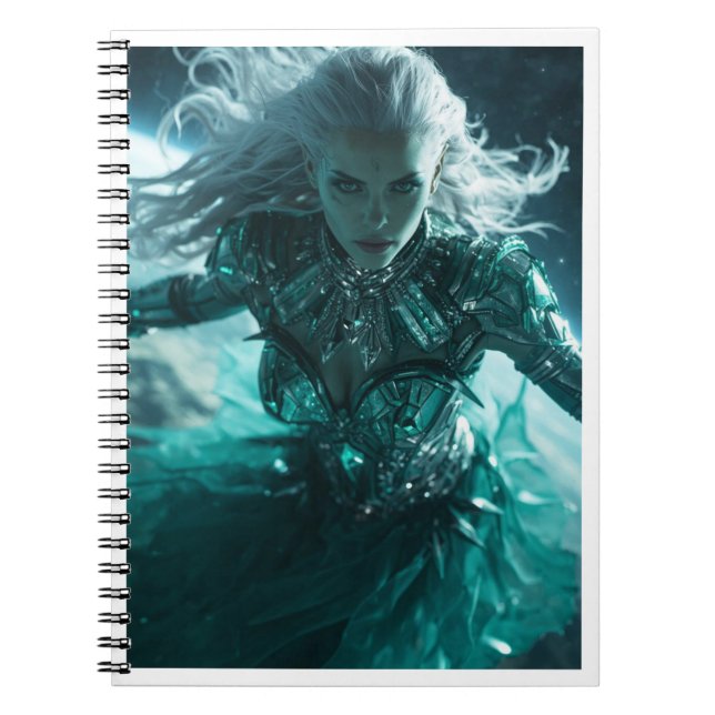 Emerald Nebula Queen – Cosmic Fantasy Journal  (Front)