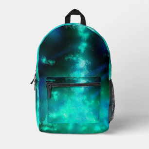 Emerald Night Sky Printed Backpack