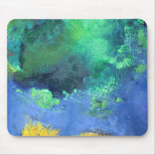 Emerald Ocean seascape in aquamarine Mouse Mat