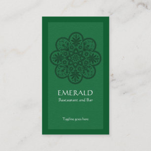 Emerald Ornament Business Card